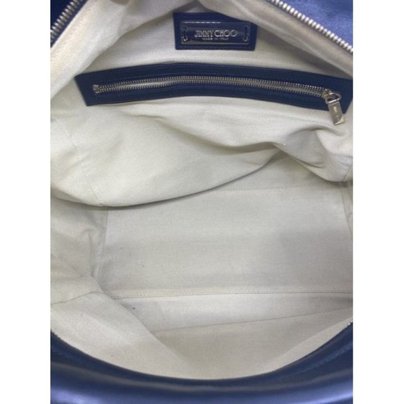 Jimmy Choo Justine Handbag Black Leather Shoulder Bag - Picture 10 of 12